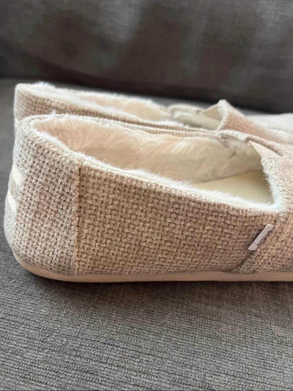 Toms Alpargara Women's Slip-On Flats Loafers in Light Beige Size 7 excellent